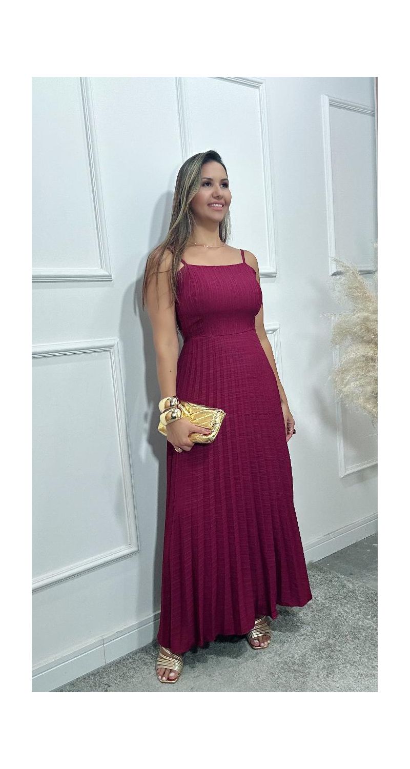 Vestido Karol plissado Ref:3574