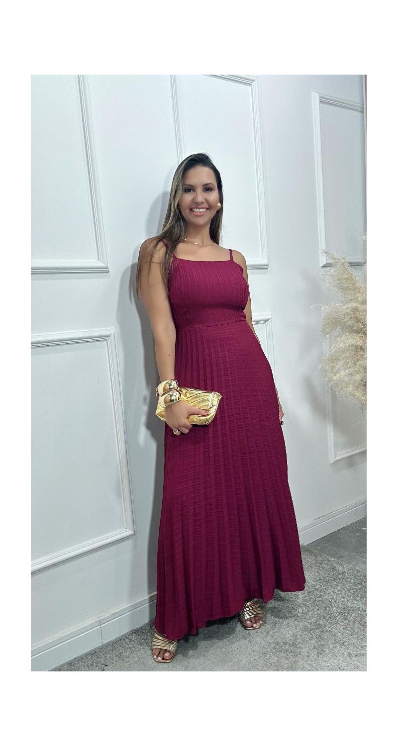 Vestido Karol plissado Ref:3574