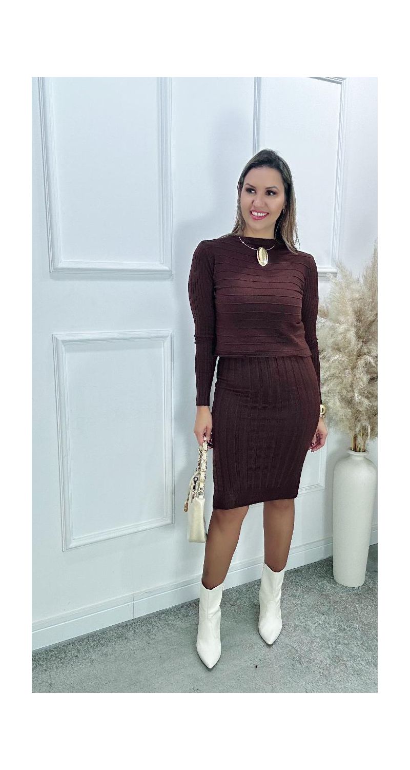 CONJUNTO VESTIDO BLUSA CLARISSA