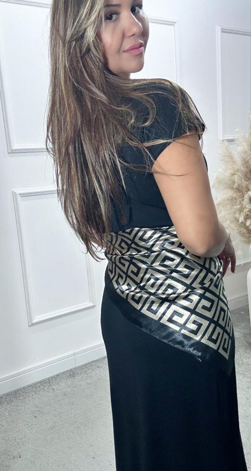 Vestido Longuete Ariede Preto