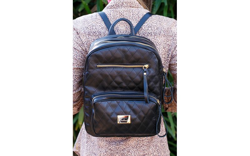 Mochila em Couro Legítimo de Mão e Ombro