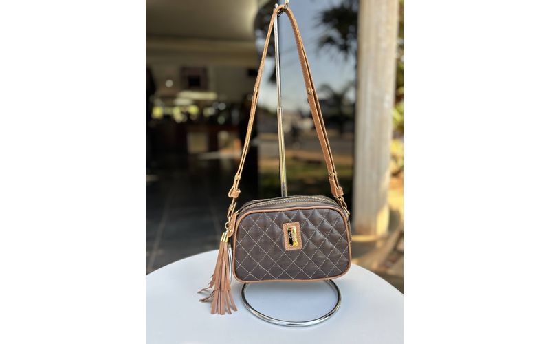 Bolsa em Couro Legítimo de Ombro e Transversal