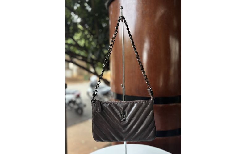 Bolsa Slim em Couro Legítimo de Ombro e Transversal