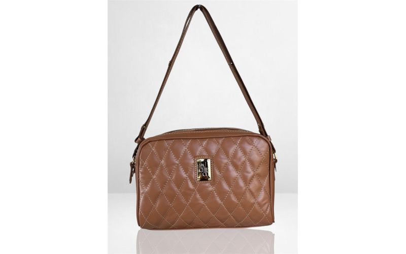 Bolsa em Couro Legítimo Preto de Transversal Cela - 40971