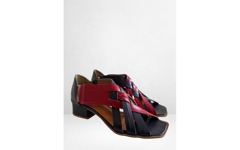 Sandália Nicce em couro legitimo Navy - 21284