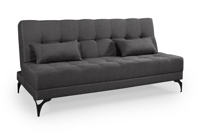 Sofá Cama Nevada Solteiro Reclinável Linho Grafite... - Martins & Ornelas Indústria Ltda - Essencial Estofados 