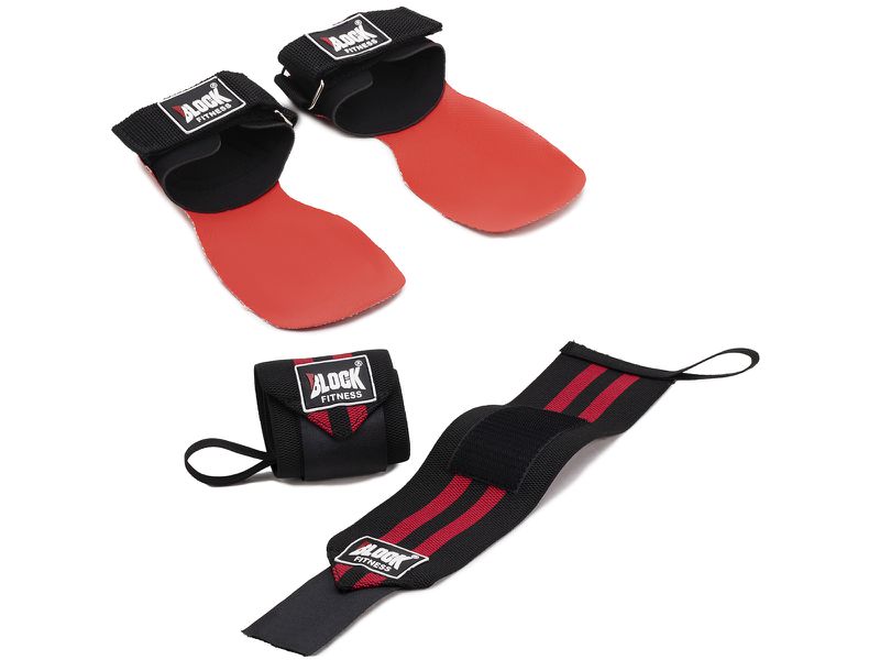 Kit Hand Grip E Munhequeira Lpo Vermelho