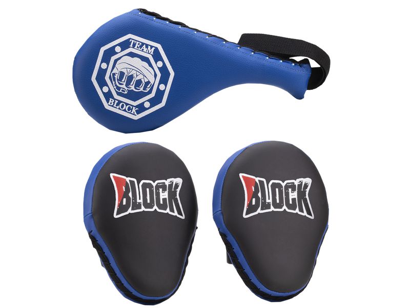 Kit Manopla De Foco e Raquete De Chute - Azul 