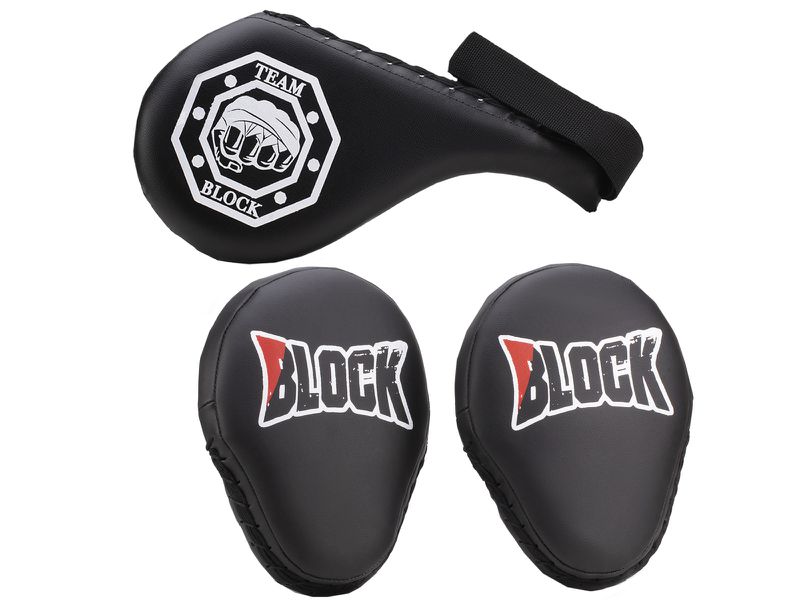 Kit Manopla De Foco e Raquete De Chute - Preto