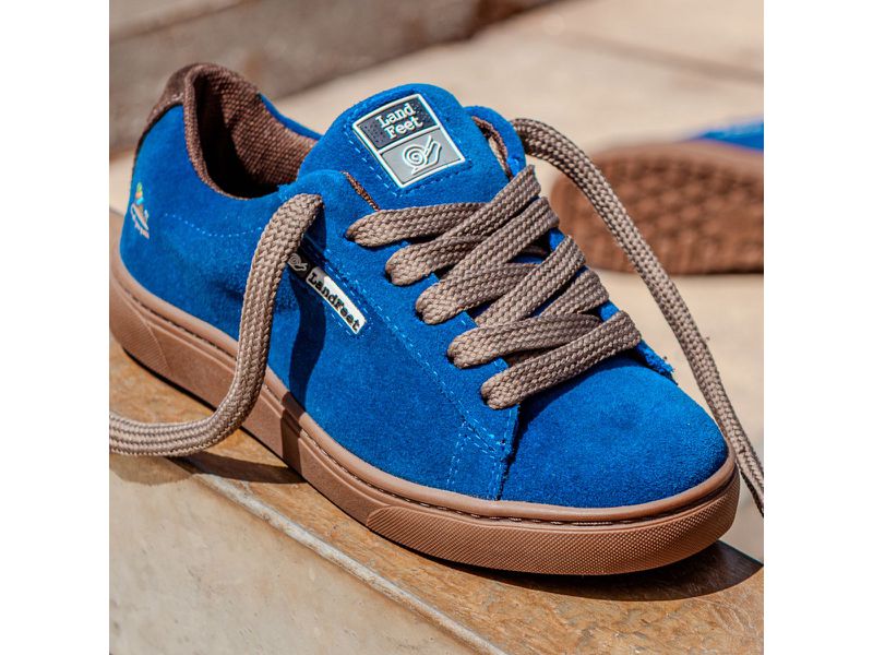 Tênis Skate Crossfit Casual Cano Baixo Lifestyle Crew Azul Royal