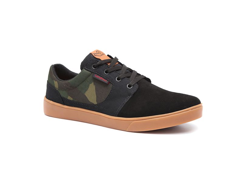 TÊNIS SKATE LION PRETO COM CAMUFLADO - LANDFEET