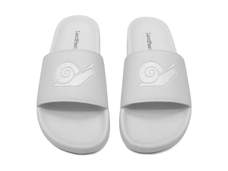 Chinelo Slide Logo Branco