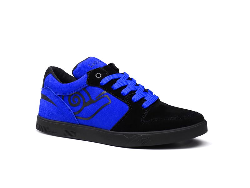 Tênis Skate Embarcadero Low Preto e Azul Royal - Landfeet 