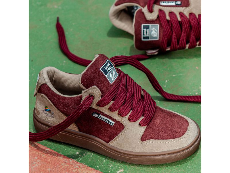 Tênis Skate Crossfit Casual Cano Baixo Lifestyle Trace Vinho