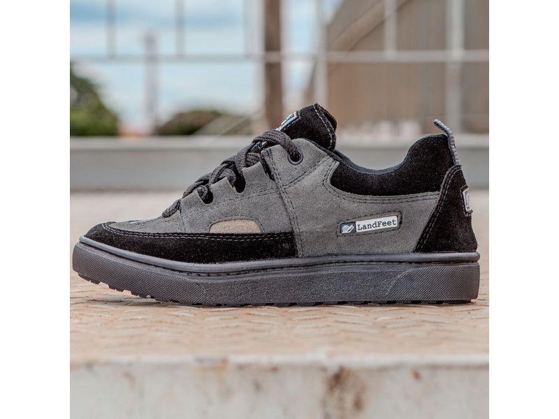 Tênis Skate Crossfit Casual Cano Baixo Lifestyle Vortex Preto