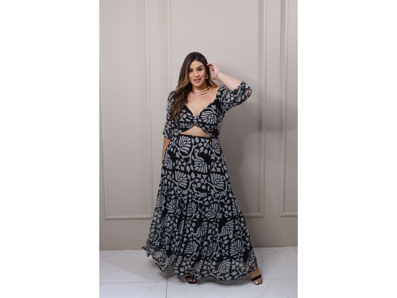 Vestido Brigite P&B