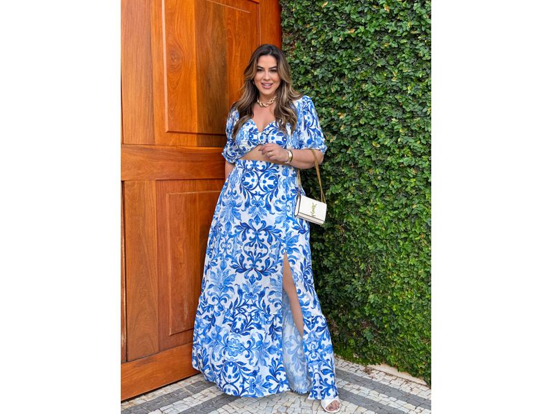 Vestido Gisela acqua