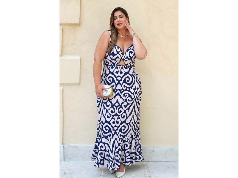Vestido Betânia Marine
