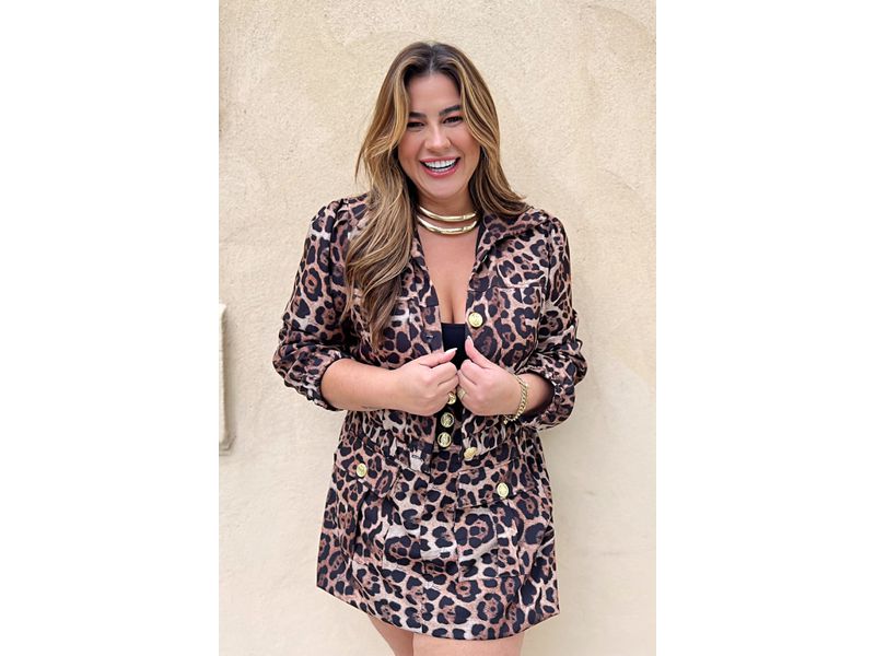 Jaqueta Thassia Leopard