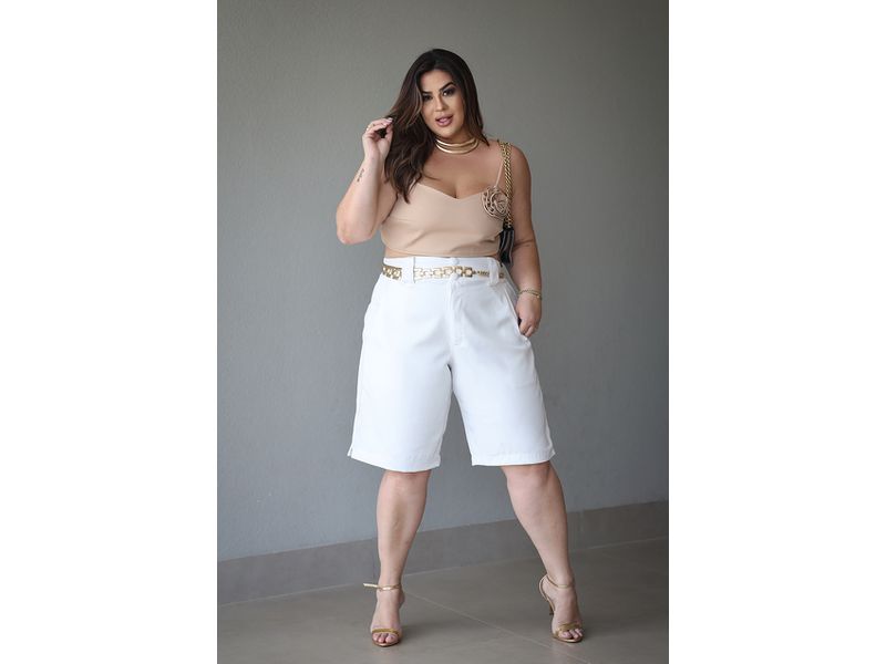 Bermuda Jorts White