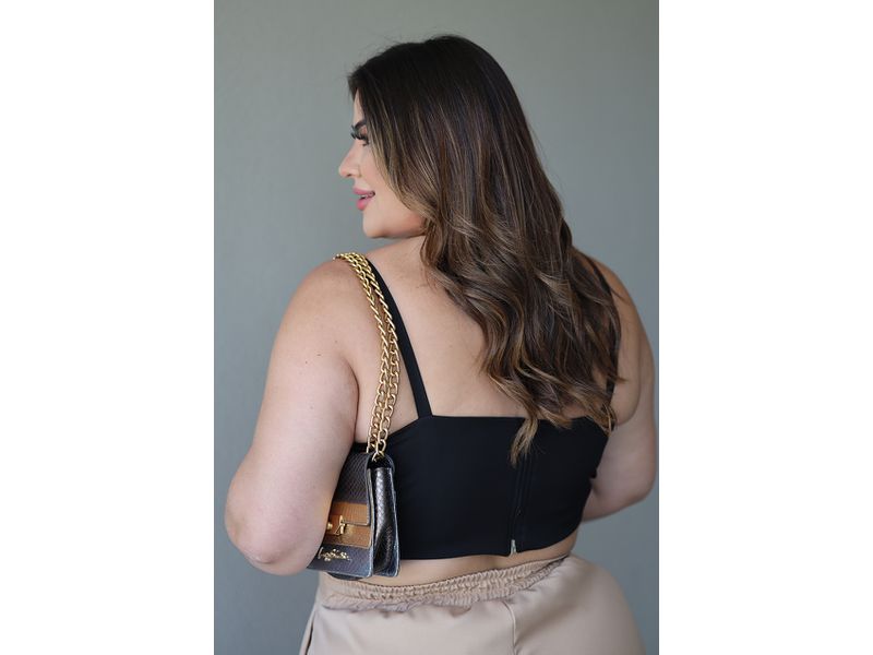 Cropped Chiara Black | TAMTAUM PLUS SIZE FASHION