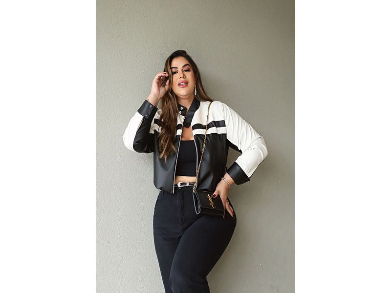 Jaqueta Bicolor Black