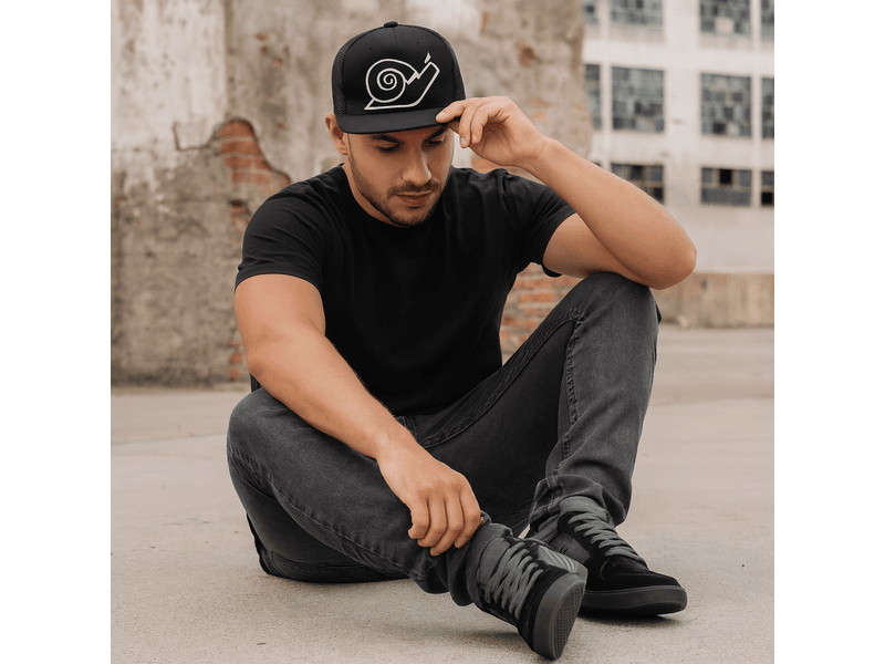 Kit Tenis Cano Baixo Unissex Embarcadero Low Landfeet Preto Chumbo com Boné Preto