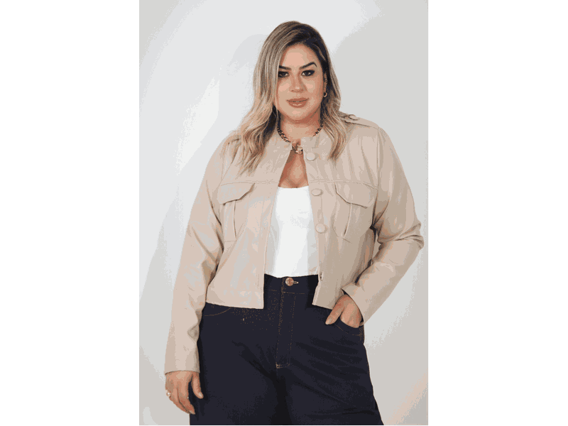 Jaqueta Giulia Areia