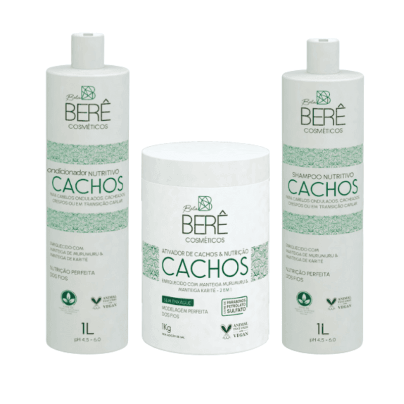 kit Cachos Nutrição (Murumuru e Karité) - BELABERE