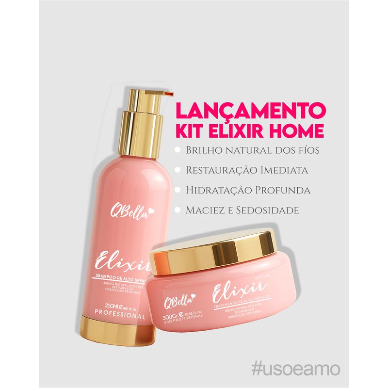 Kit Elixir Hidratação de Alto Impacto - Shampoo 250ml / Mascara 300gr
