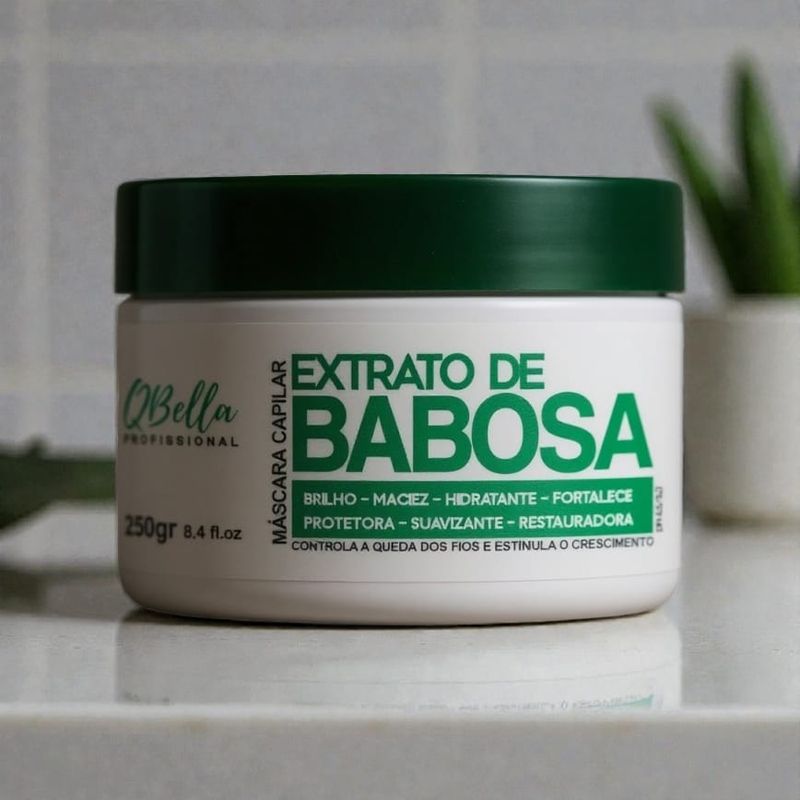 Máscara Extrato de Babosa QBella profissional 250gr