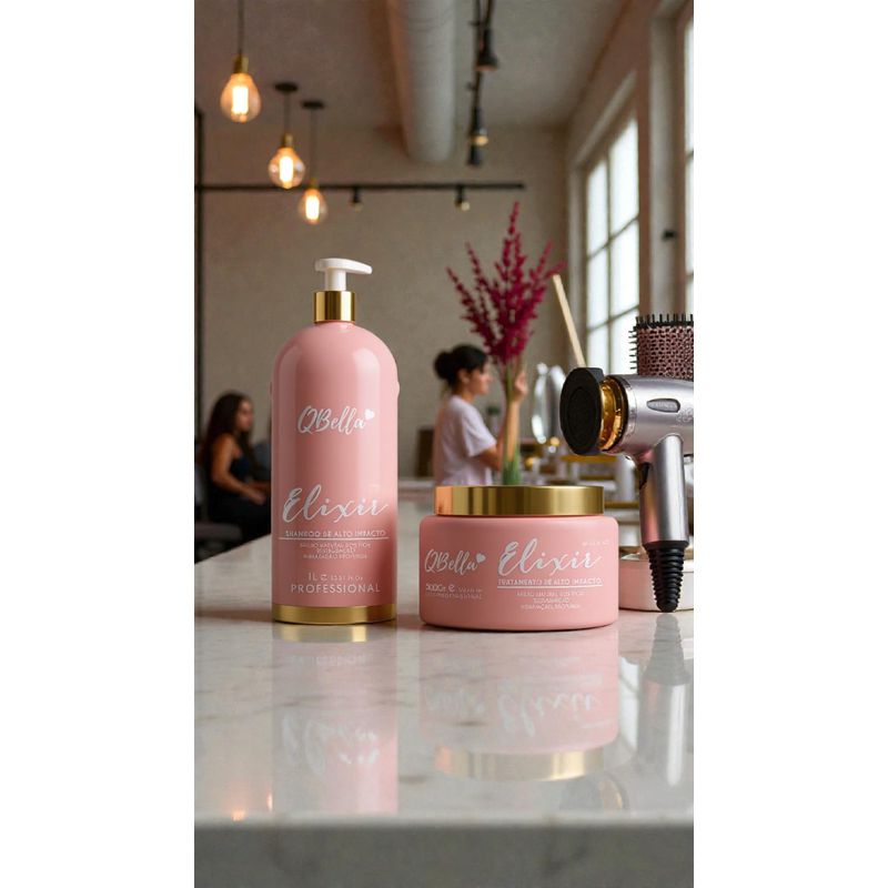 Kit Elixir Hidratação de Alto Impacto - Shampoo 1L / Mascara 500GR