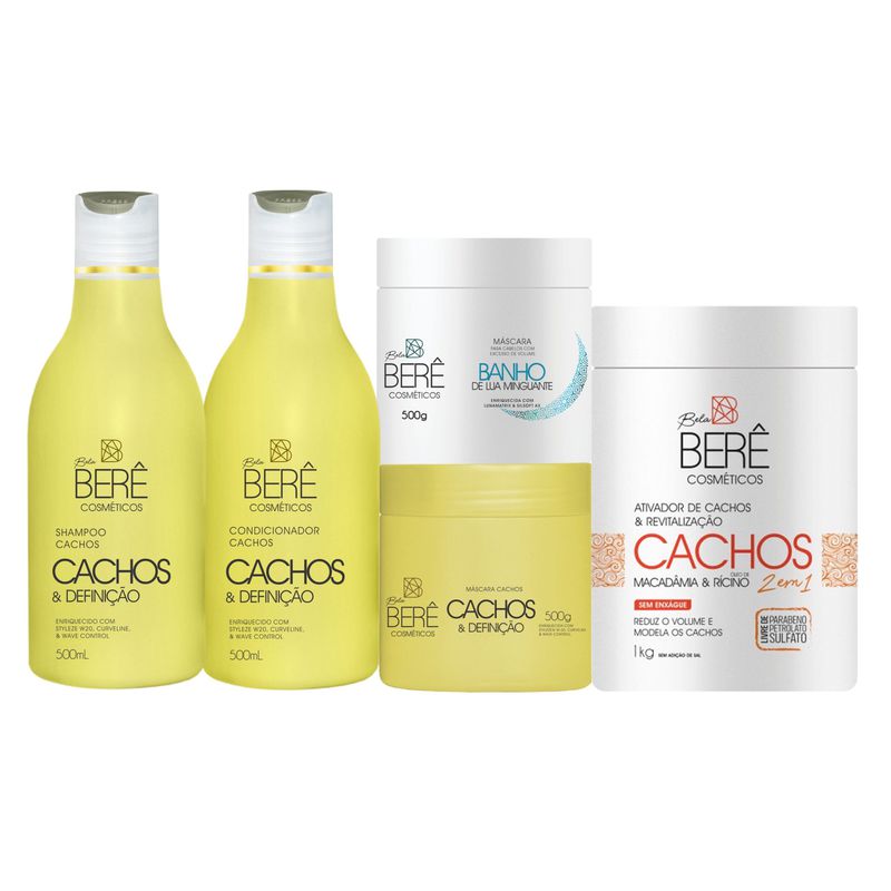 Kit Cachos, Crescimento & Definição - BELABERE