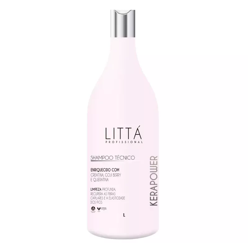 Shampoo Técnico Kerapower 1L - Littá Profissional - BELABERE