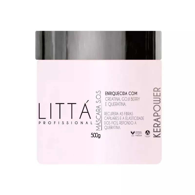 Máscara SOS Kerapower 500g - Littá Profissional - BELABERE