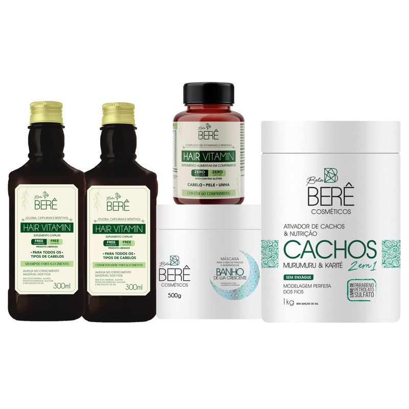 Kit Crescimento para Cacheadas e Crespas - BELABERE