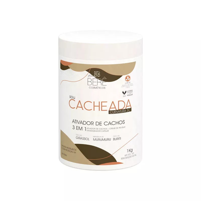 Ativador de Cachos SOU CACHEADA CURVATURA 3C - 1KG - BELABERE