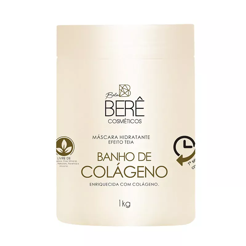 Máscara Hidratante efeito Teia Banho de Colágeno 1... - BELABERE