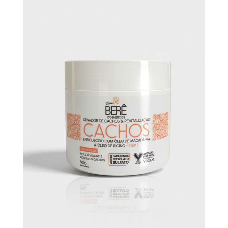 Ativador de Cachos com Macadâmia e Rícino 500g - BELABERE