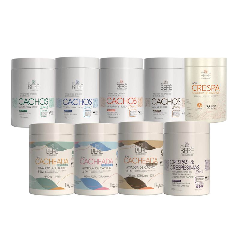 Escolha seus 4 Ativadores de Cachos Favoritos - BELABERE