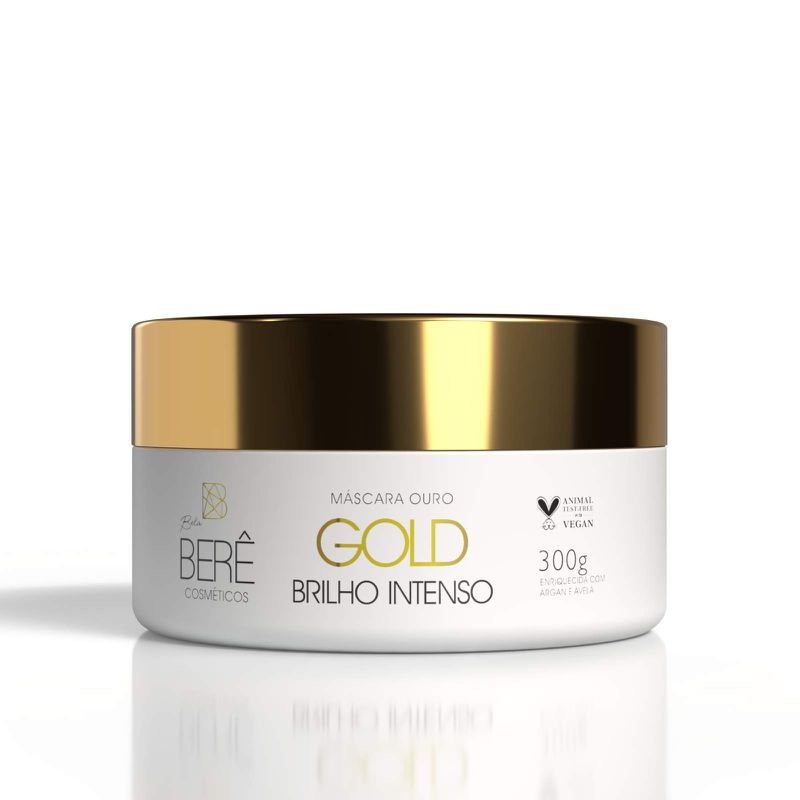 Máscara Ouro Gold Brilho Intenso 300g - BELABERE