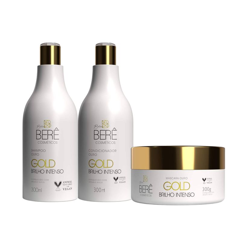 Kit Ouro GOLD Brilho Intenso - BELABERE