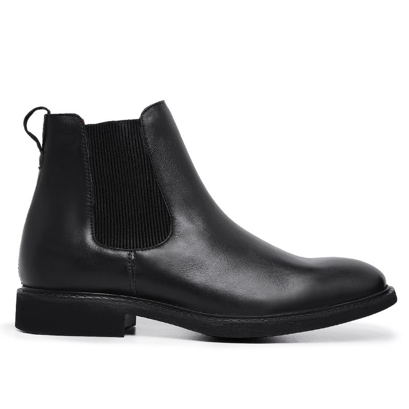 Bota Chelsea Couro Preto Adam - Berlutini Shoes