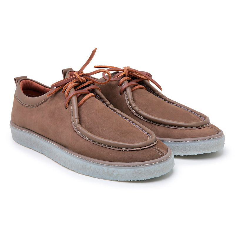 Sapato Casual Couro Leg timo Preto Sola Bege Forro de Couro