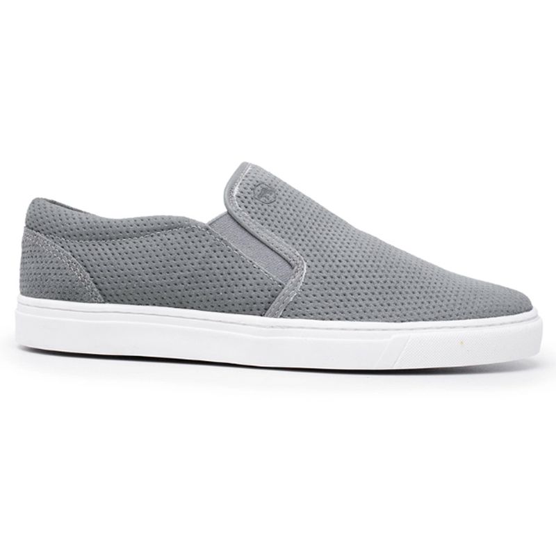 Sapatênis Slip On Camurça Cinza Forro de Couro Ber... - Berlutini Shoes