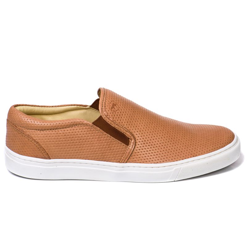 Sapatênis Slip On Couro Salmão Forro de Couro Berl... - Berlutini Shoes