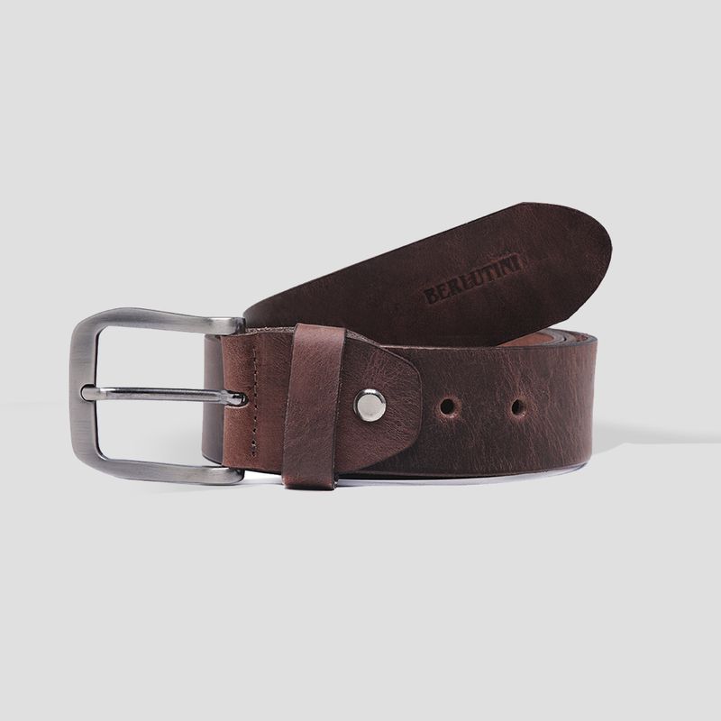 Cinto em couro tabaco Josh - Berlutini Shoes