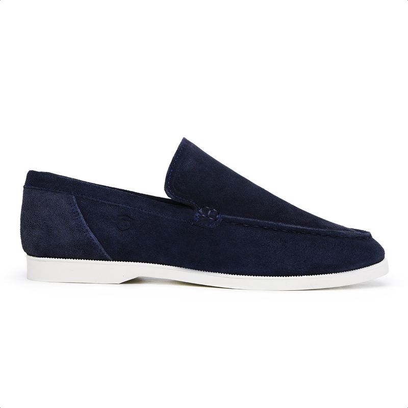 Mocassim Masculino Titan Em Camurça Azul Marinho - Berlutini Shoes