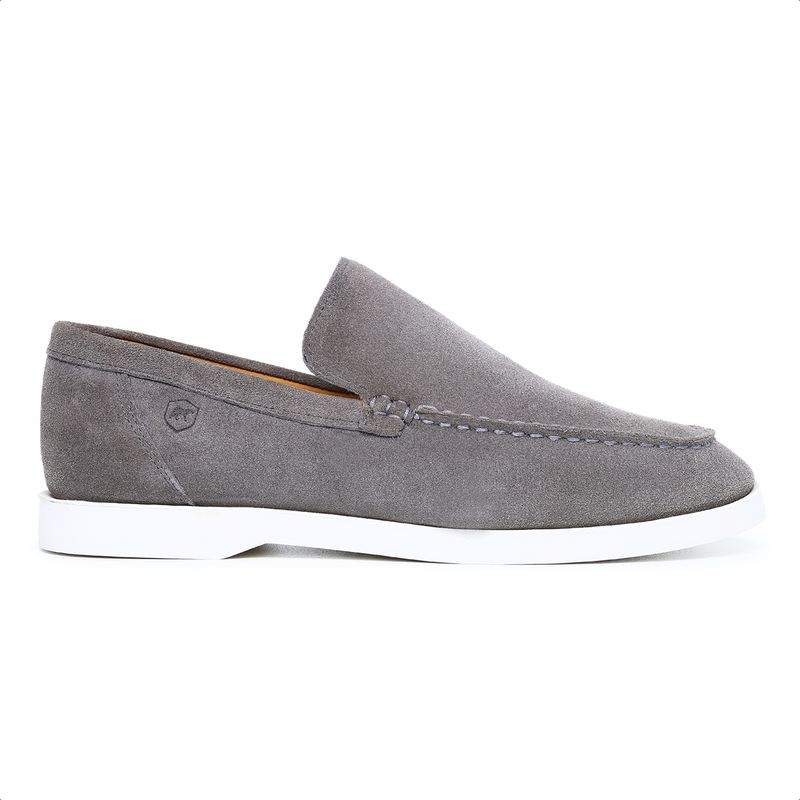 Mocassim Masculino Titan Em Camurça Cinza - Berlutini Shoes