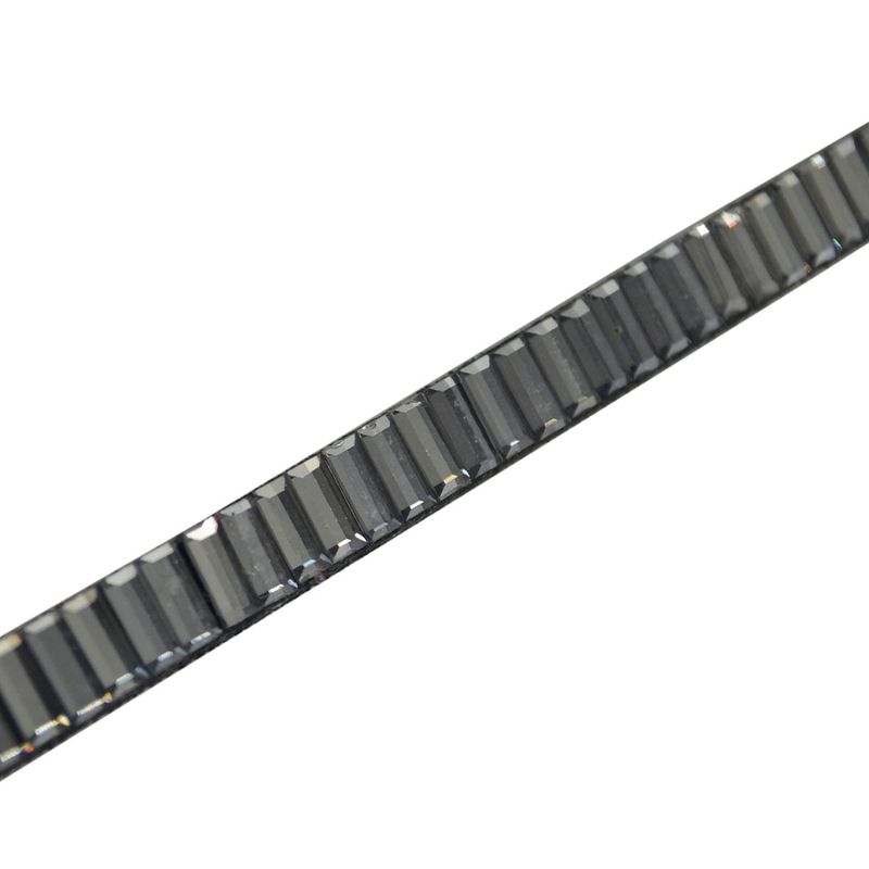 Tira de Strass Alice 7mm - Black Diamond - preto 